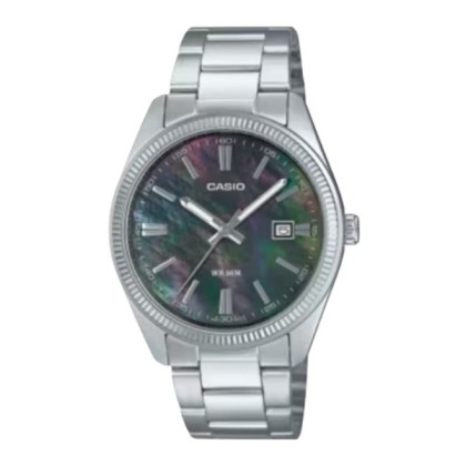Casio General MTP-1302DS-1AV Date Display Stainless Steel Strap Analog Men Watch